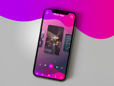 Mobile Music UI app branding design graphic design icon illustration mobile mobile app mobile app design mobile design mobile ui music album music app music art music player music ui photoshop ui ui design ux