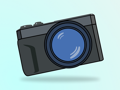 Cameraa Illustration flat illustration illustrator minimal vector