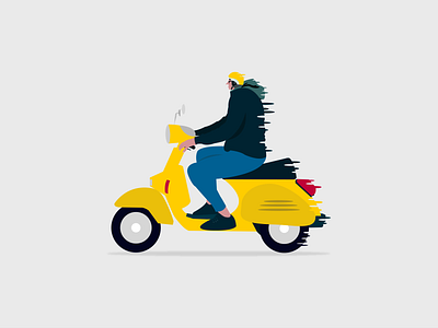 Rapid Ride design flat illustration illustrator minimal vector