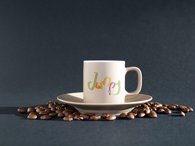 taza jumpy branding design dribbble handlettering identity illustration illustrator logo photoshop signage