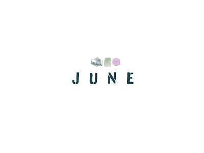 june logotype branding design graphicdesign identity illustration illustrator logo photoshop signage typo watercolour