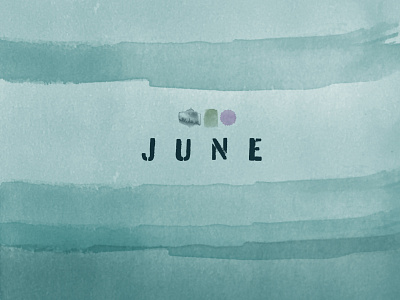 june logotype 2 branding design graphicdesign identity illustrator logo photoshop typo typography watercolour