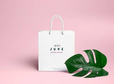 june takeaway bag branding design graphicdesign identity illustration illustrator logo photoshop signage