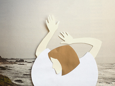 Paper art for figura.co instagram campaign paper
