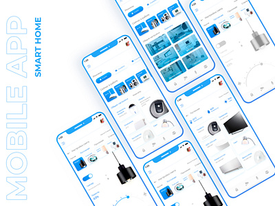 Mobile App Smart Home clean concept design home mobile mobile app ui uidesign uiux design ux uxdesign web webdesign