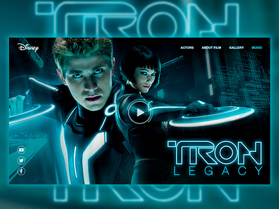 Film Tron concept films web webdesign