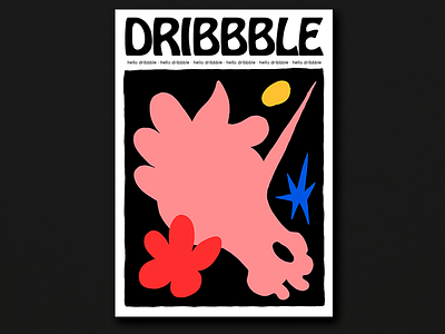 Hello Dribbble debut debutshot design dribbble invitation hellodribbble illustration invitation poster thanks typography