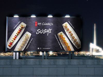 Sushi Billboard Design | P.F. Chang's Pakistan