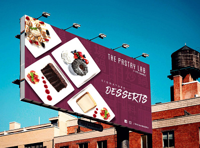 Desserts Billboard Design | P.F. Chang's Pakistan billboard branding design pfchangs photoshop print