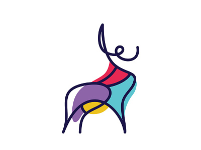 Arts Festival logo art brand deer festival identity logo mark studio