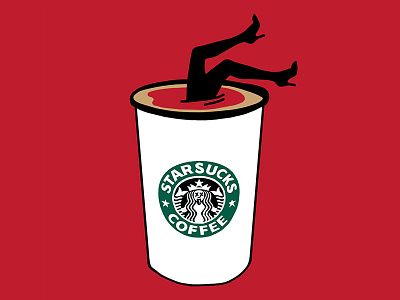 Starsucks Coffee coffee color digital draw illustration sketch vector