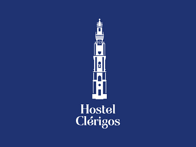 Hostel Clérigos branding clérigos design hostel icon logo mark porto tourism vector