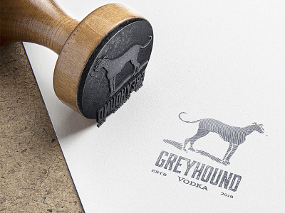 Greyhound Vodka Stamp