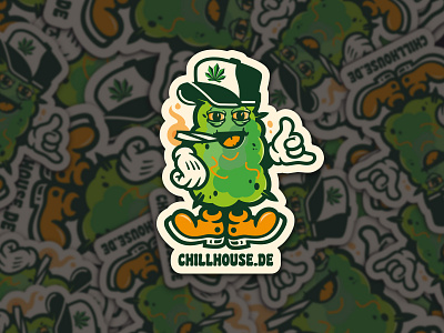 CHARACTER DESIGN // bltr bud character chillhouse illustration smoke sticker weed