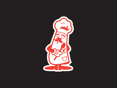 CHEF STICKERS beltramo bltr character chef cook icon illustration promo sticker