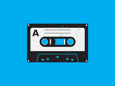 MIXTAPE ICON beltramo bltr cassette icon illustration mixtape music tape