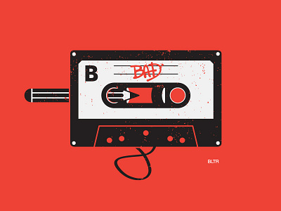 DO YOU REMEMBER ? bad beltramo bltr cassette icon illustration michael jackson music pen tape
