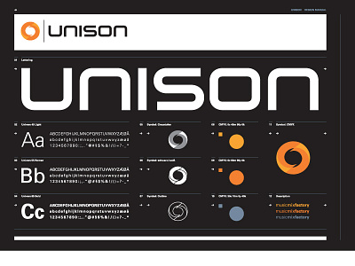 UNISON beltramo bltr branding design manual display font identity logo music unison