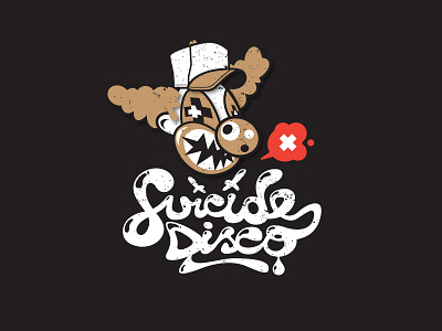 SUICIDE DISCO II beltramo bltr character clown disco lettering logo typography