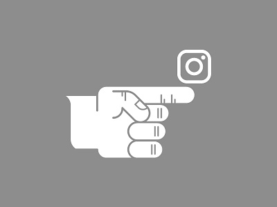 HELLO INSTAGRAM beltramo bltr hand hello icon illustration instagram vector