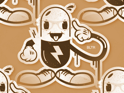 DON'T FORGET TO TAKE YOUR MEDS // beltramo bltr character illustration meds pills sticker