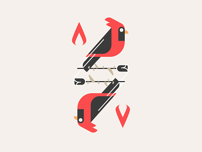ALEXISONFIRE // alexisonfire beltramo bird bltr cardinal fire flower icon illustration logo rose