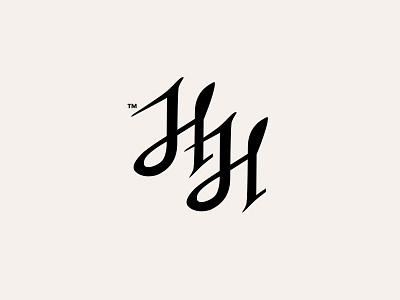 HH MONOGRAM // beltramo bltr branding calligraphy carpenter hh identity lettering logo monogram typography