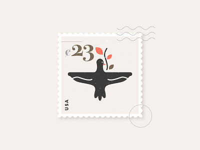 23 // beltramo bird bltr dove icon illustration peace stamp