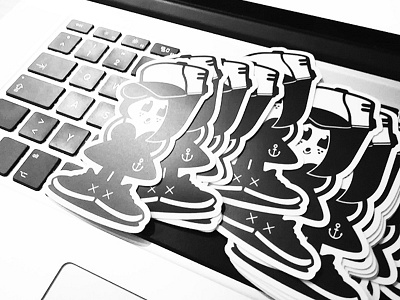 HAMBURG HARBOUR GIRL STICKERS //