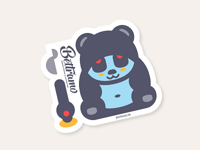 PANDA // beltramo bltr icon illustration panda sticker stoned
