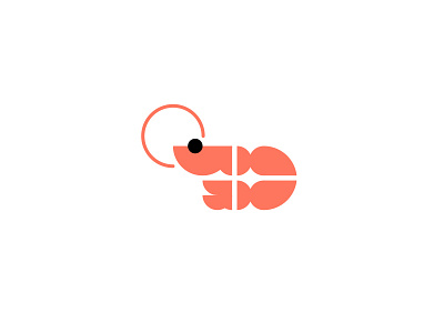 SHRIMP // animal beltramo bltr icon illustration logo shrimp