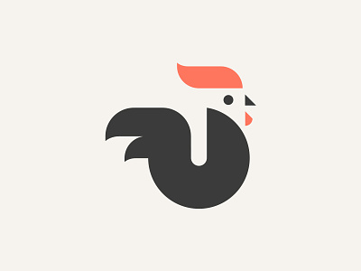 ROOSTER // animal beltramo bltr icon illustration logo rooster
