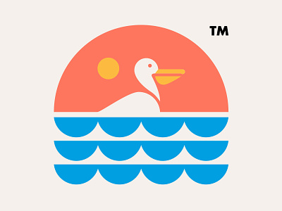PELICAN // animal beltramo bltr icon illustration logo pelican