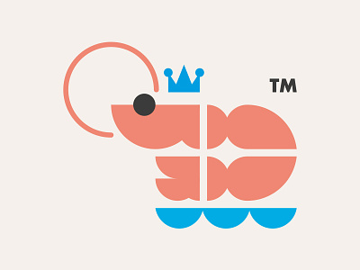 KING PRAWNS // LOGO DESIGN // animal beltramo bltr icon illustration king prawns logo
