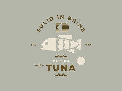 KD TUNA // beltramo bltr fish icon illustration logo packaging seafood symbol tuna vector