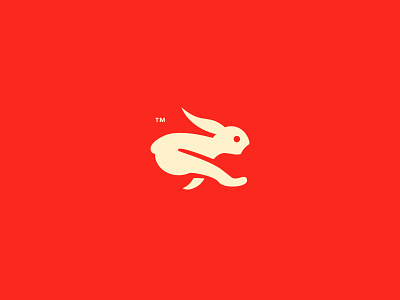 ON THE RUN // animal beltramo bltr branding character illustration logo rabbit symbol