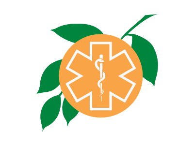 EMS Protocols medical orange rod of asclepius