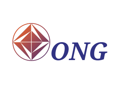 ONG Logo 4 boxes compass geometric italic trucking