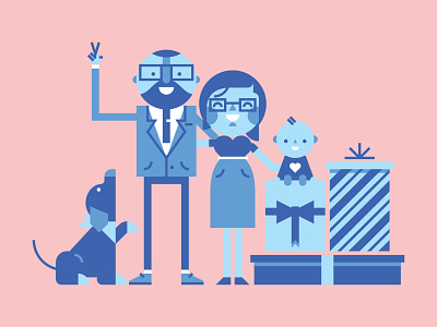 Family Portrait character character design design flat icon illustration illustrator minimal vector