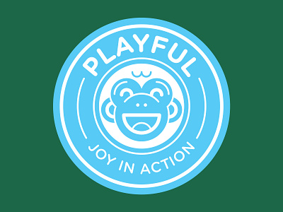 Core Value – Playful badge branding design flat icon illustration illustrator logo minimal vector