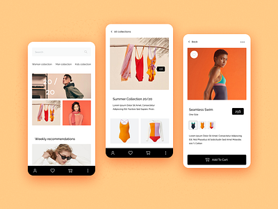 eShop • clothing shop app clothing design ecommerce app eshop fashion minimal minimalism mobile app price tag product design search ui