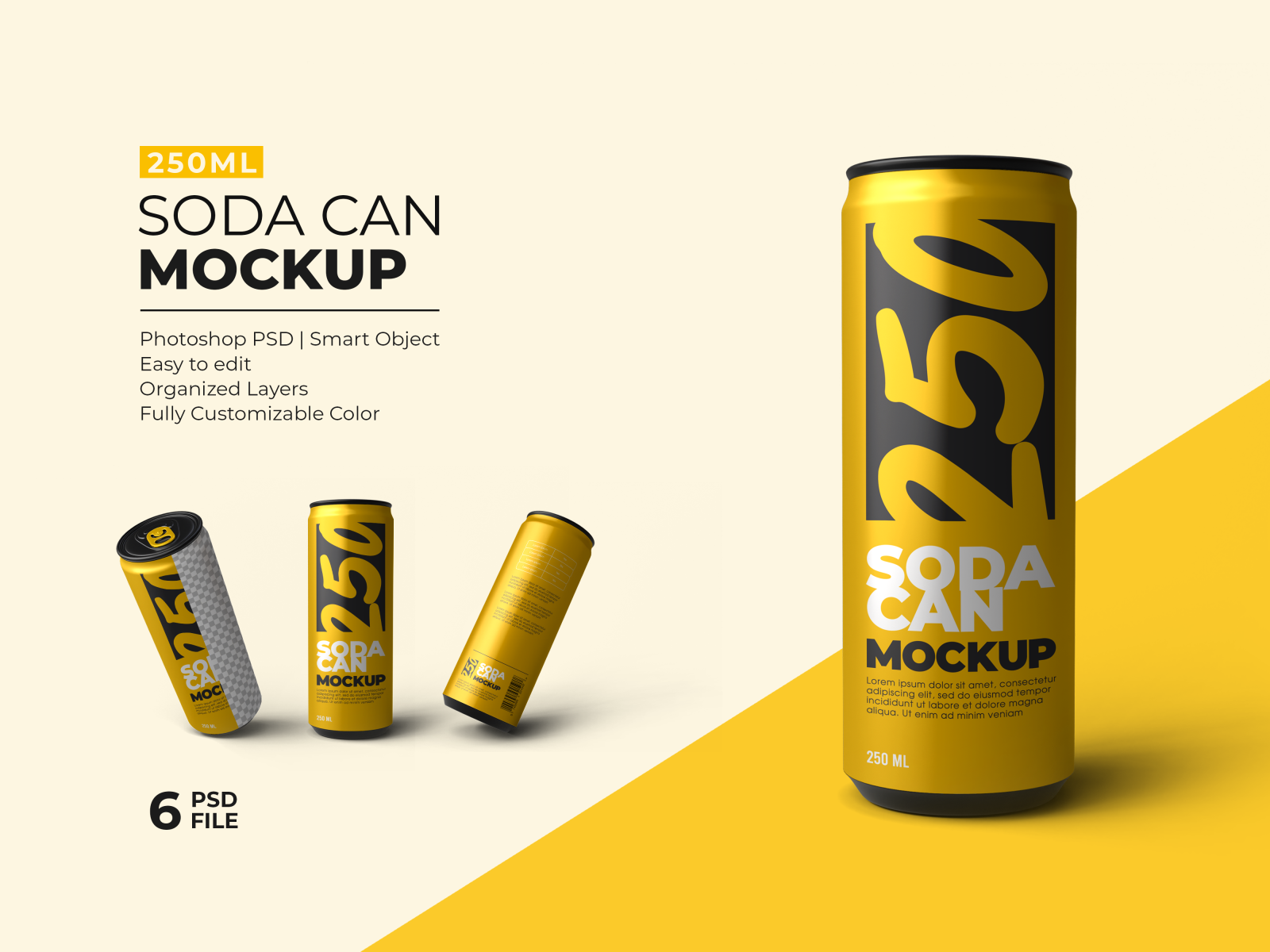 SODA CAN MOCKUP by SAUFA on Dribbble