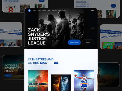 Warner Bros. Main page redesig concept