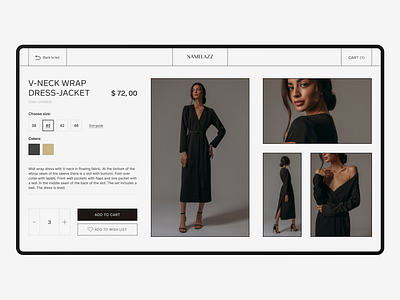 Namelazz redesign - fashion online shop. concept design e commerce fashion minimal namelazz online redesign shop ui ux web website design