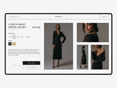 Namelazz redesign - fashion online shop.