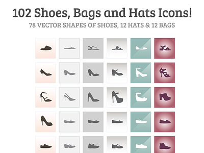 102 Free Shoes Hats Bags Icons bags free hats icons shoes