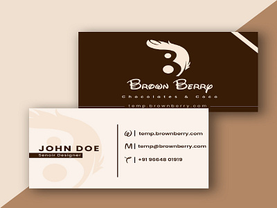 Brown Berry branding design illustration mockup