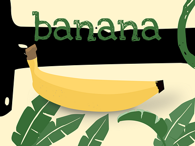 banana banana fruit illustraion