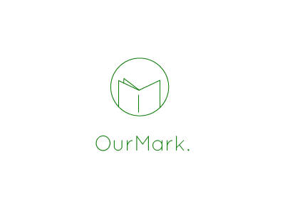 Branding book bookmark brand design logo read simple web