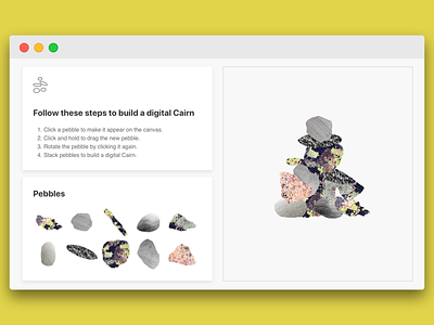 New UI for Digital Cairn cairn design illustration user experience user interface web